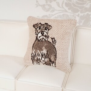 Dolls house 1x Dog cushion, Choice of Dog, 12th scale cushions, miniature cushion image 4