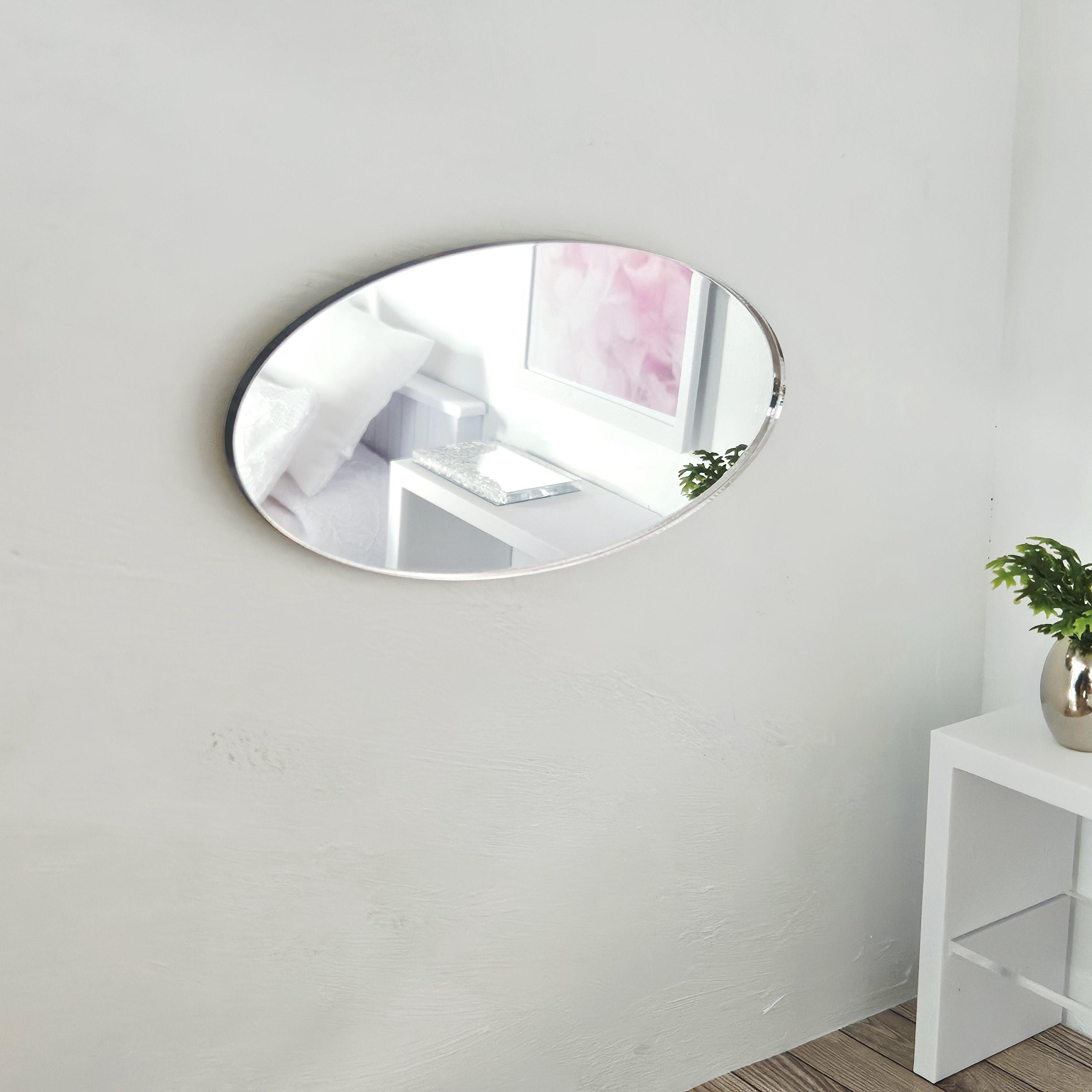 ドールハウス モダン ラージオーバルミラー - シルバーアクリル | 1:12