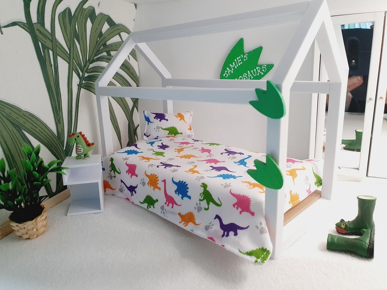 Dolls House Single House Bed With Mattress Choice of Colours Etsy