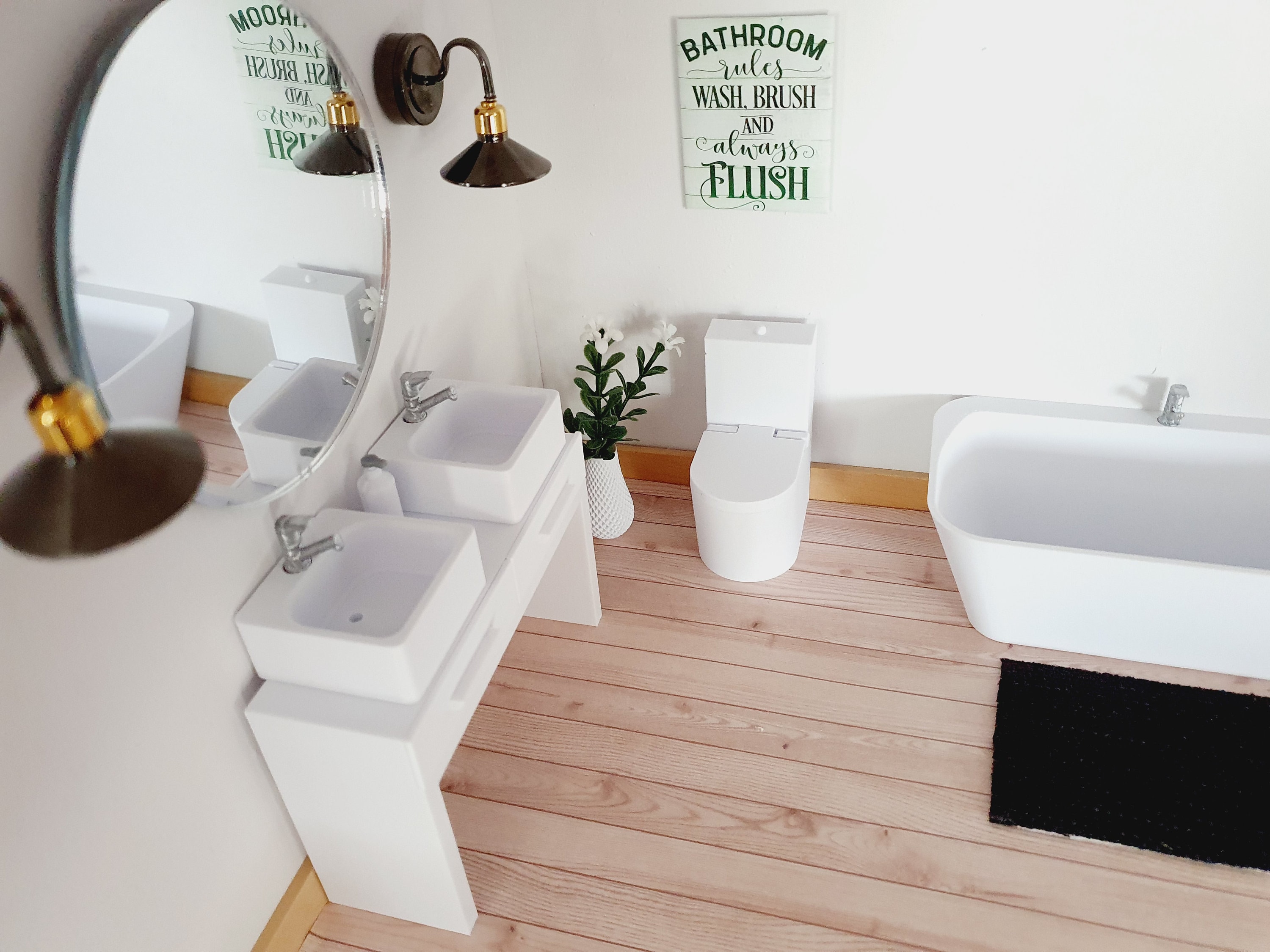 Dollhouse bathroom - Etsy 日本