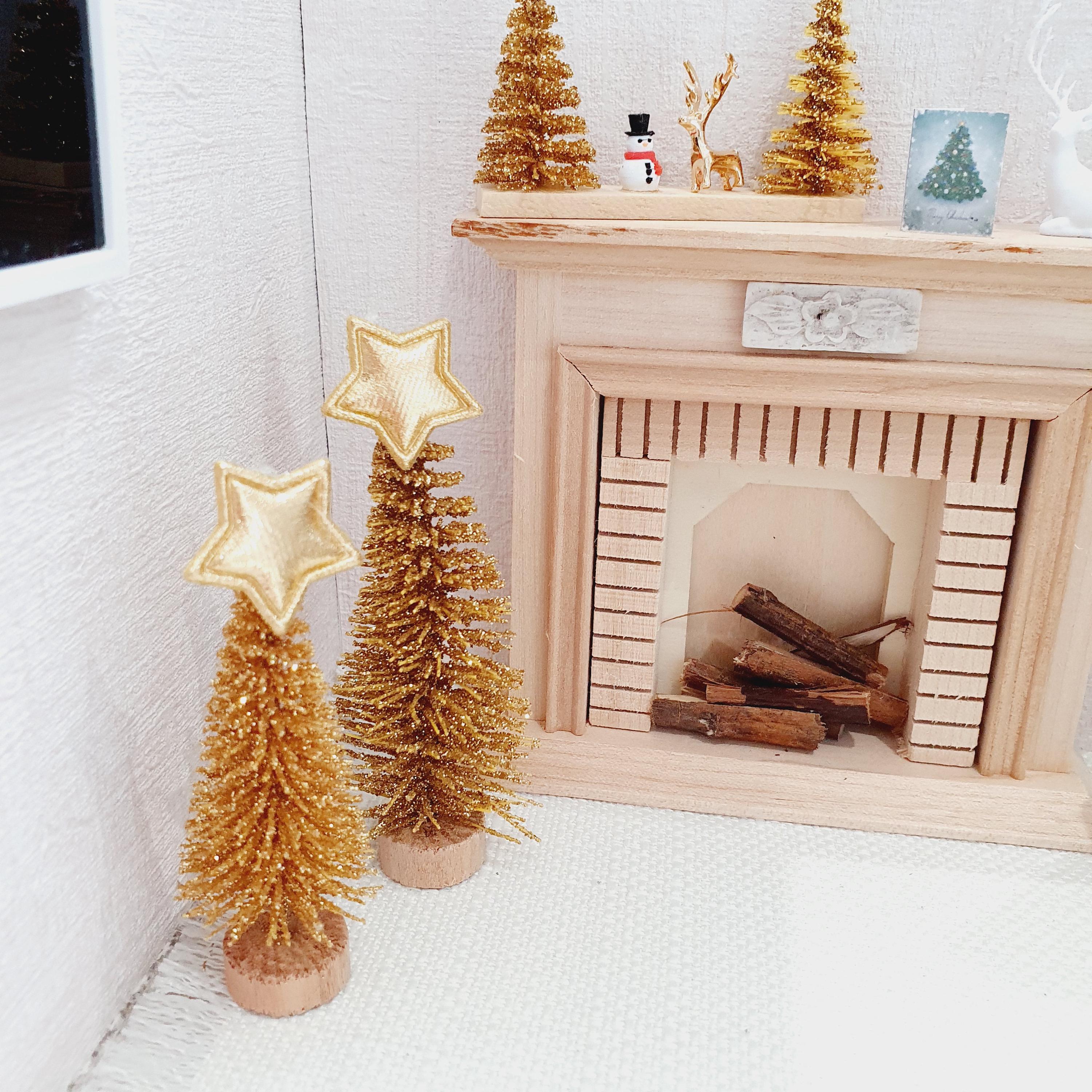 Albero Di Natale Per Casa Delle Bambole Con Luci - 12 Cm, Scala 1:12 - Accessori In Miniatura - 4