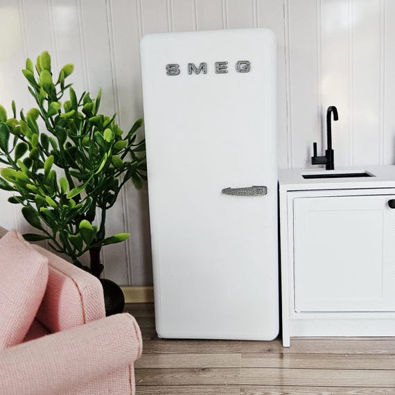 Dolls House Modern Kitchen SMEG Fridge, Choice of Colours, 1:12th
