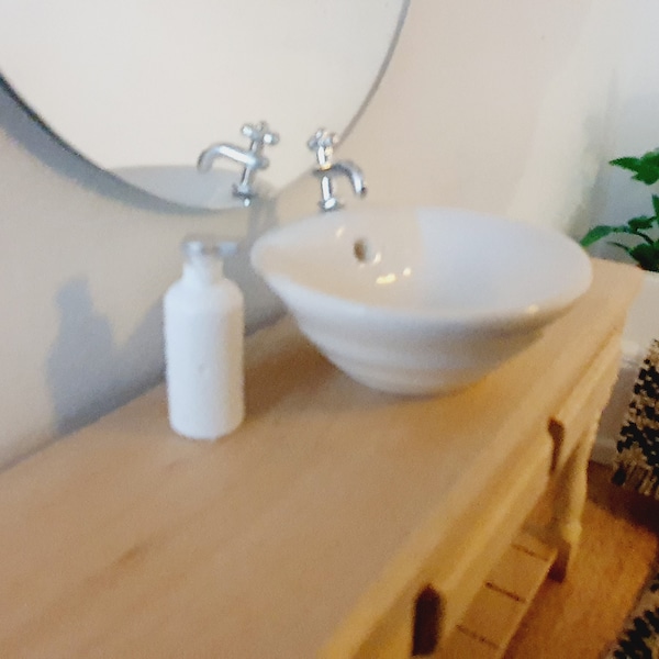 Dolls House Bathroom Soap Pump  1:12th Scale, Miniature, Choice of Colours