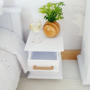 Ensemble De Lit Miniature 1/12 Pour Maison De Poupée - Style Moderne, Décoration Chambre