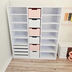 Dolls House Craft Storage Unit: 12th Scale Miniature Furniture