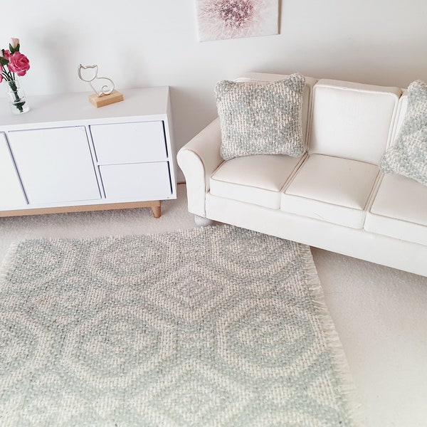 Duck Egg Blue Rug Etsy