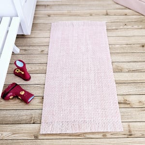 Dolls House Pink Runner / Rug |  1:12th Scale | Miniature Rug