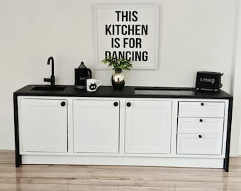 Doll's House Modern Kitchen 12th scale, miniature kitchen, shaker style - Colour Choices