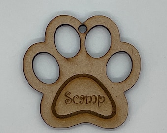 MDF | Craft Blank  Personalised| Christmas Cat/Dog Bauble | Laser Cut | Hanging Ornament | Many sizes available |