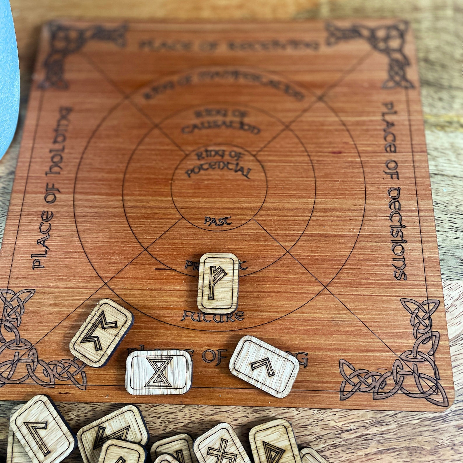 Rune Casting Board Reading Scrying 24 Elder Futhark Etsy UK