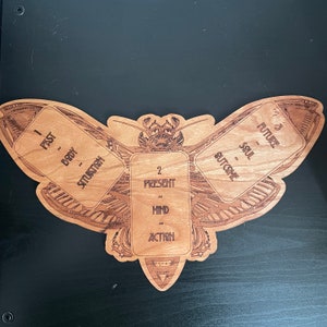 Tarocchi/Carte/Tavola da esposizione/Espositore/In legno/Incisione laser/Lettura divinatoria/Reiki/Lettura/Scrying/Oracolo
