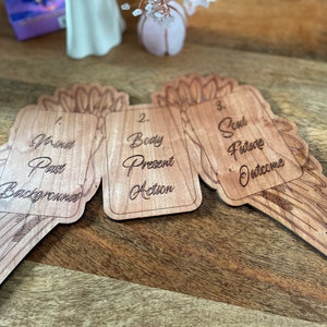 Angelo / Carta / Tavola di diffusione / Espositore / Legno / Incisione laser / Lettura divinatoria / Reiki / Lettura / Scrying / Oracolo