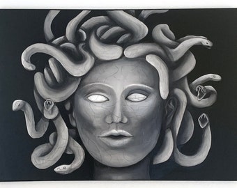 Unique artwork Portrait "Medusa" | 50x70cm