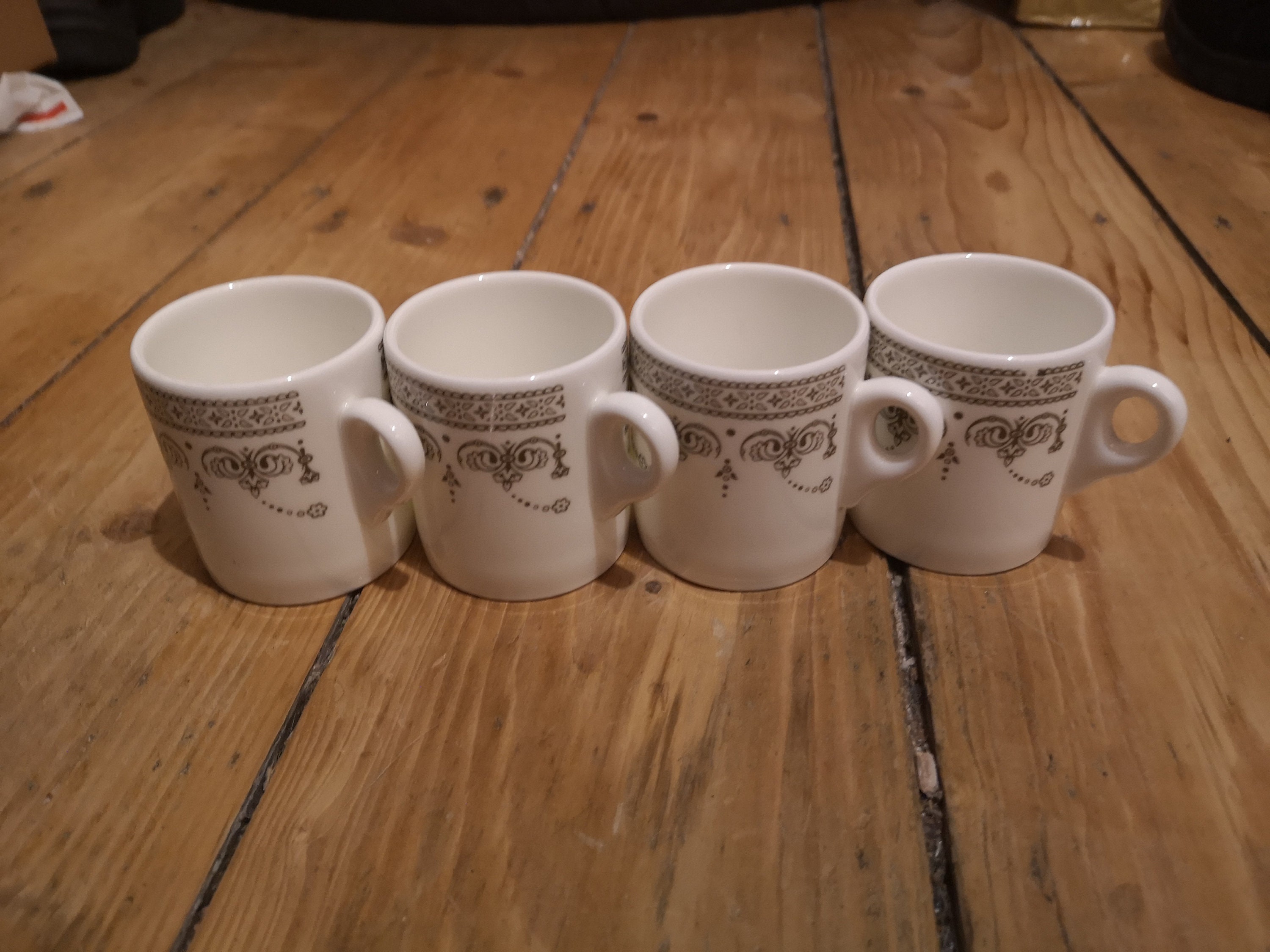Wedgwood Set Bone China Espresso Cups Four in a Set Etsy UK
