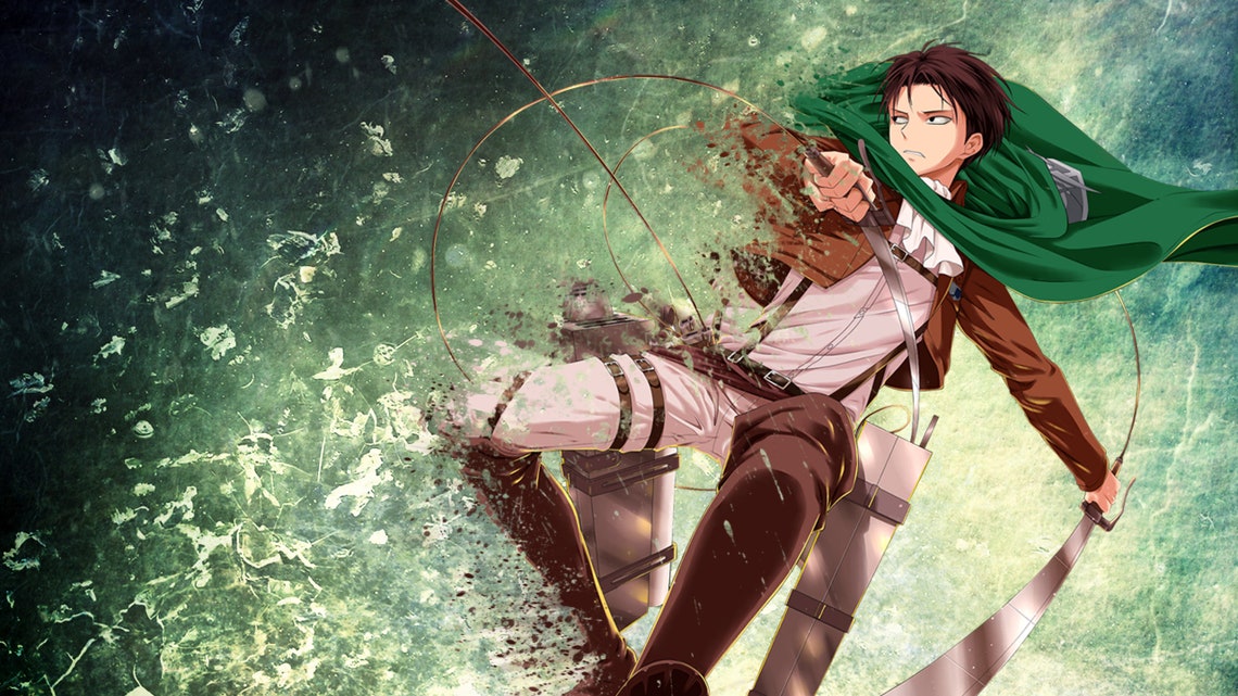 Dot Pixis Erwin Smith Aot Digital Print Download anime Etsy