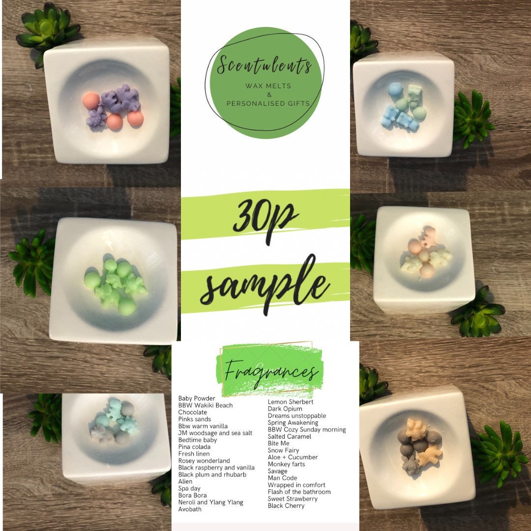 Highly scented sample waxmelts