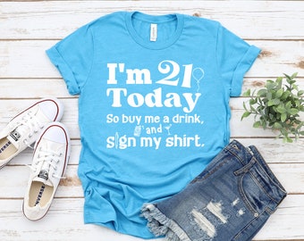 21st Birthday Disney Shirts - Etsy