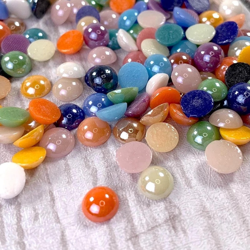 Half Pearl Dots Etsy