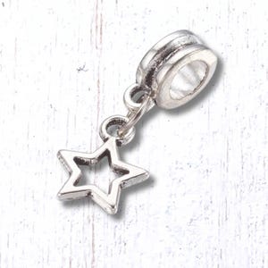 5 dangle charms for bracelets and garden stakes, celestial charms (M0329/7)