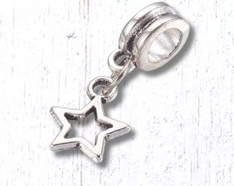 5 dangle charms for bracelets and garden stakes, celestial charms (M0329/7)