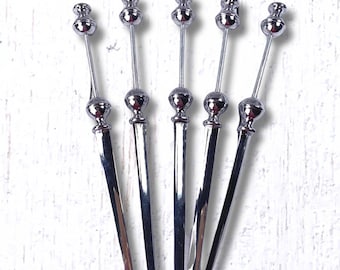 Set of 5 beadable letter openers for envelopes, beadable blank desk accessory, DIY gifts for office coworker, admin pros (D0175)