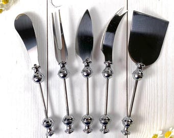 Beadable blanks, charcuterie utensils for cheese board, DIY gifts for hostess, beadable cheese knives set, fork, spreader (D0171/0173/0174)