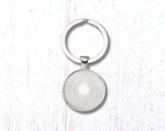 Set of 5 blank double sided keychains with 25mm cabochon trays, DIY photo keychains for keepsakes, personalized gifts, groomsmen (B0089)