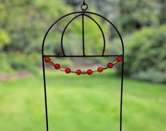 Hummingbird swing bird perch for outside, hummingbird gifts for women, outdoor decor bird lover gift for bird watchers, Father's Day gift