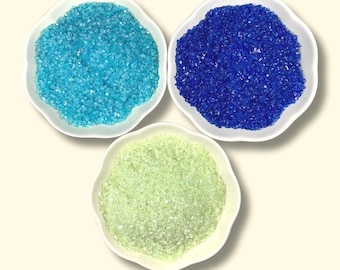 Crushed glass for crafts, 4 oz, 1-3mm irregular broken glitter glass for resin craft, Turkish lamps,  mosaics, CLOSEOUT