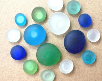 Sea glass style magnets for fridge or whiteboard, frosted glass magnet set, teacher appreciation gift, coastal decor for beach house
