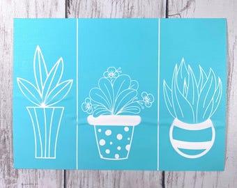 Glass etching stencils, reusable plant stencils, self-adhesive silk screen stencil, stencil for painting, DIY etched glass craft supplies