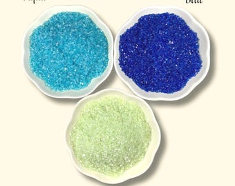 Crushed glass for crafts, 4 oz, 1-3mm irregular broken glitter glass for resin craft, Turkish lamps,  mosaics, glass on glass art, CLOSEOUT