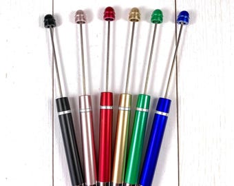 5 beadable stylus blanks, DIY beadable blanks for handmade gifts, add a bead DIY party favors, blank stylus for tablets, DIY tech tool gifts