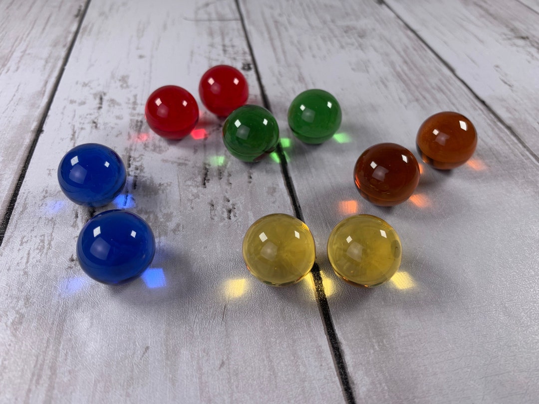 20 Mm Marbles, .75 Inch Transparent Undrilled Glass Beads, Solid Glass Orbs for Interchangeable