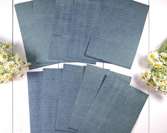 Cyanotype paper, 10 A6 size sheets 4.1x5.8", solar printing paper only (not a kit), DIY botanical prints for scrapbooking, collage, cards
