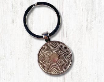Set of 5 blank double sided keychains with 25mm cabochon trays, DIY photo keychains for keepsakes, personalized gifts, groomsmen (B0089)