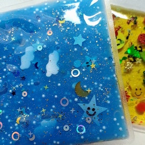 Day and Night Sensory Bag, I spy bag, Sensory Pouches, Gel Mats, Squishy Panels, Montessori, Fidget Toy, Birthday gift