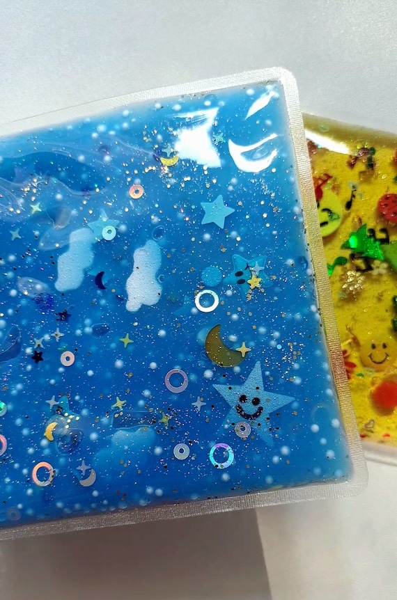 Day and Night Sensory Bag, I spy bag, Sensory Pouches, Gel Mats, Squishy Panels, Montessori, Fidget Toy, Birthday gift
