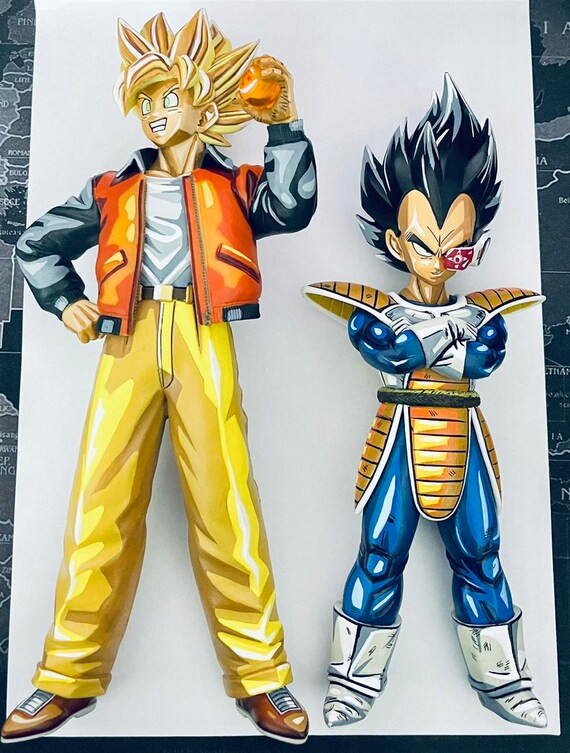 Goku Super Saiyan 4 Figure with Comic Color Effect – Lyk Repaint