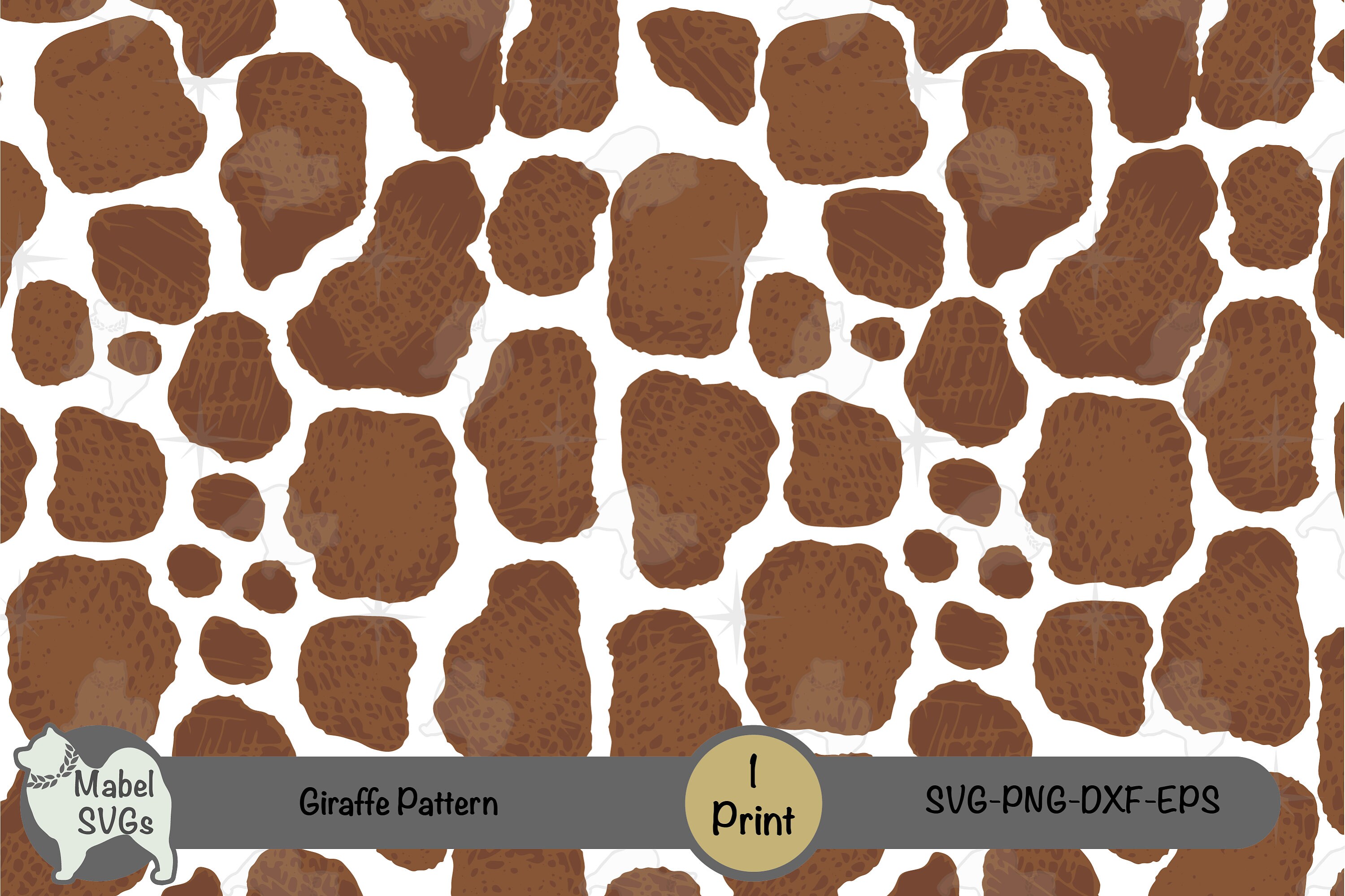 Giraffe Print SVG Animal Pattern SVG Giraffe Spots Digital | Etsy