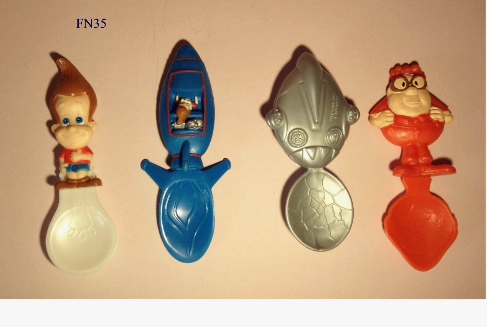 Vintage Jimmy Neutron Gadget Spoons 4 spoons Cereal toys Etsy