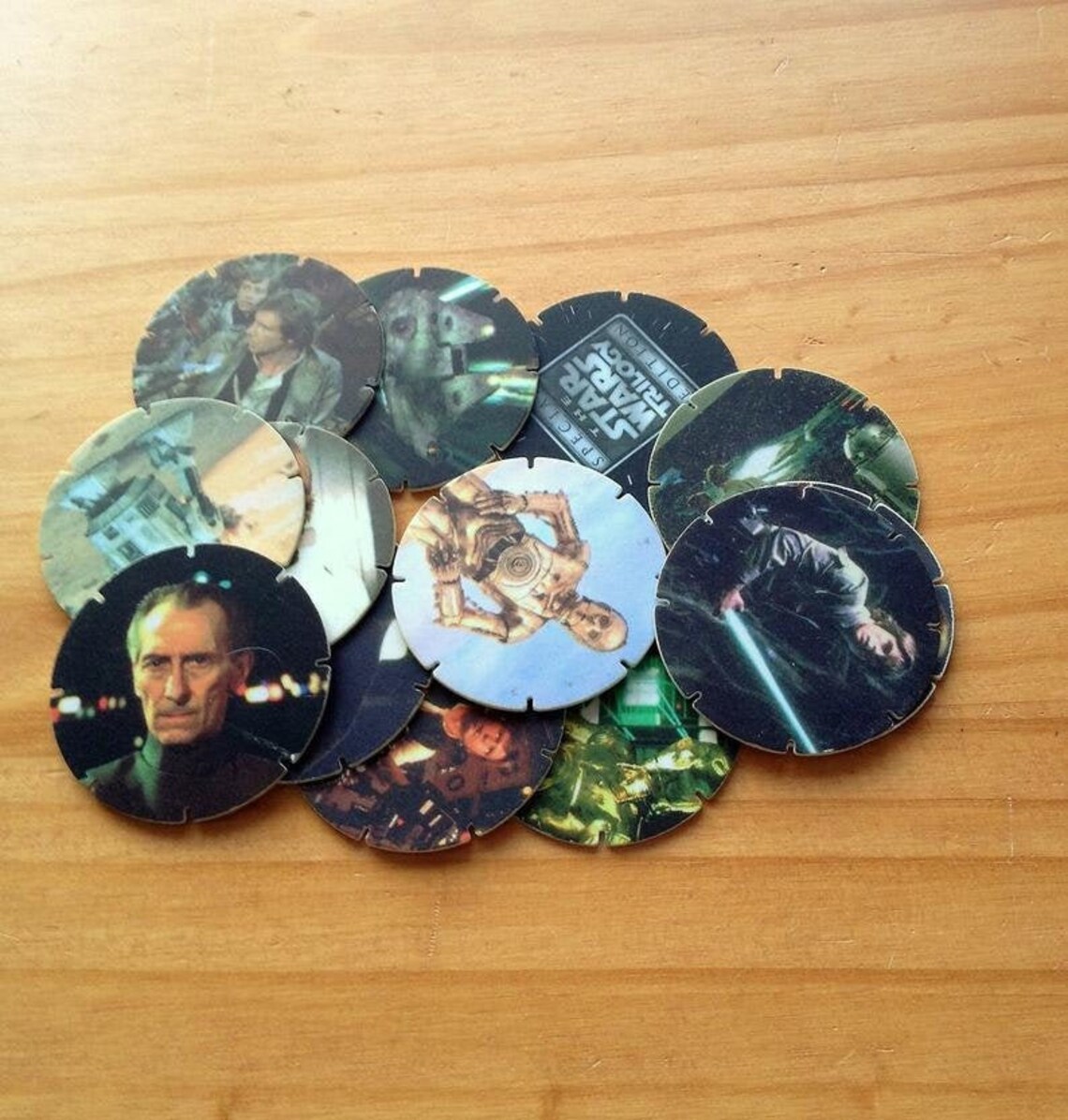 star wars trilogy tazos
