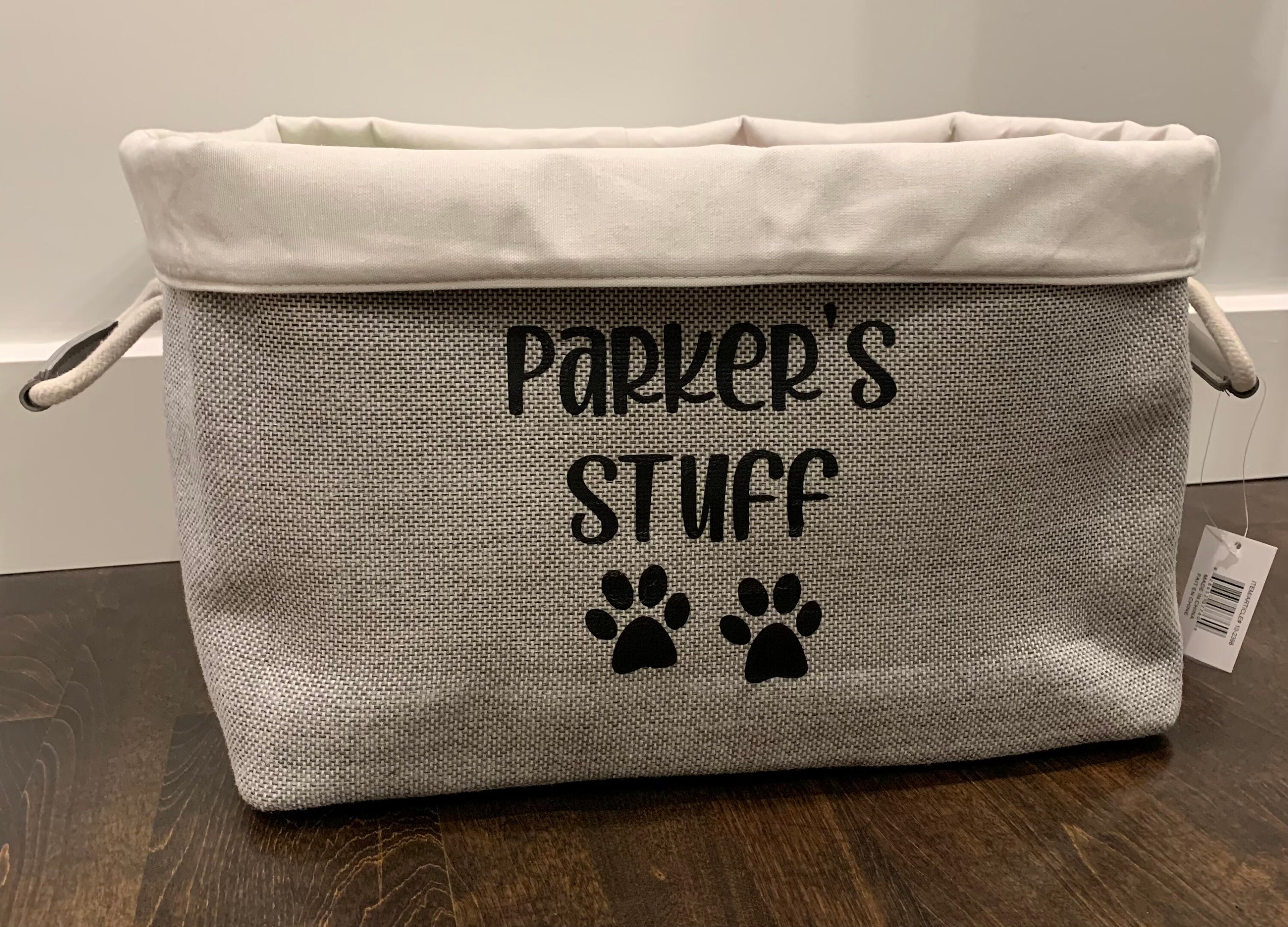 Pet Toy Bin / Dog Toy Bin / Paw Theme / Puppy Toys / Pet Etsy Canada