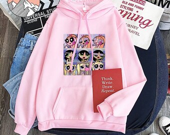 powerpuff heart sweater