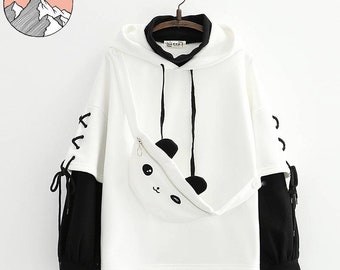 Starchilds Designs Cute Panda Hooded Sweatshirt Starchilds Designs Cute Panda Hooded Sweatshirt