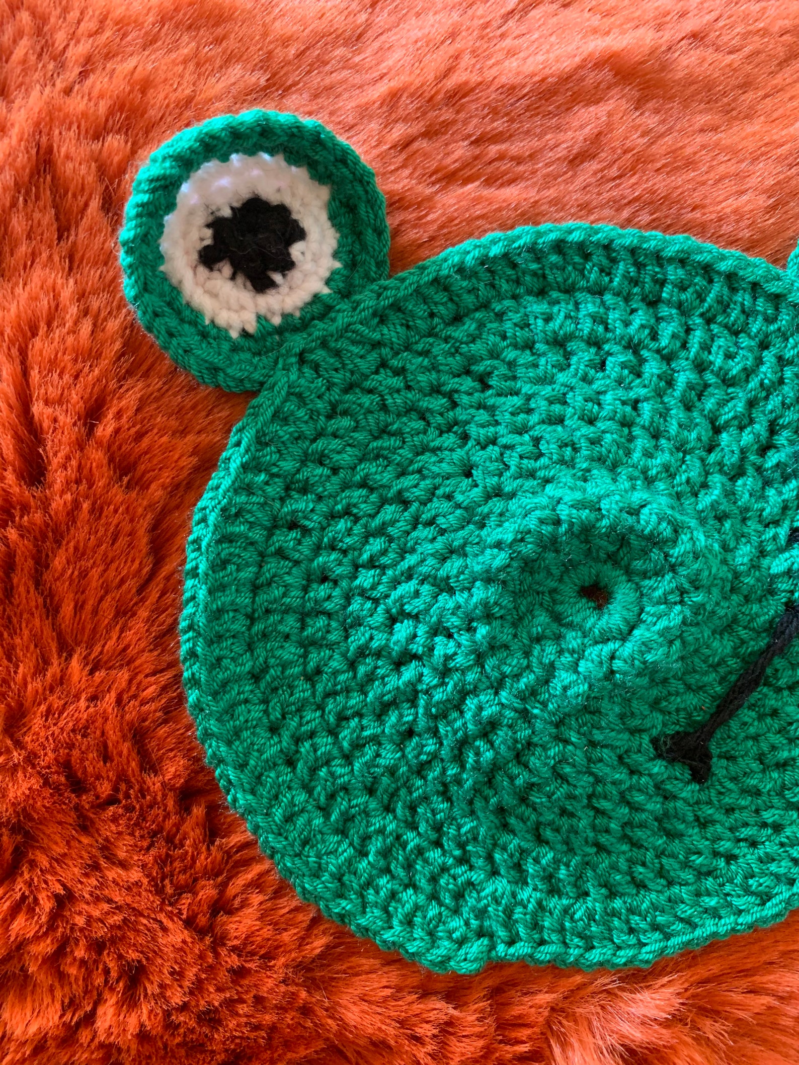 Frog Crochet Coaster Coaster 2 pieces Set Coffee Drink | Etsy