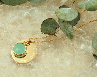 Collar personalizado para mamá, joyería grabada para el Día de la Madre, placa con nombre, regalo para el Día de la Madre, joyería para mujer chapada en oro, regalo para mamá