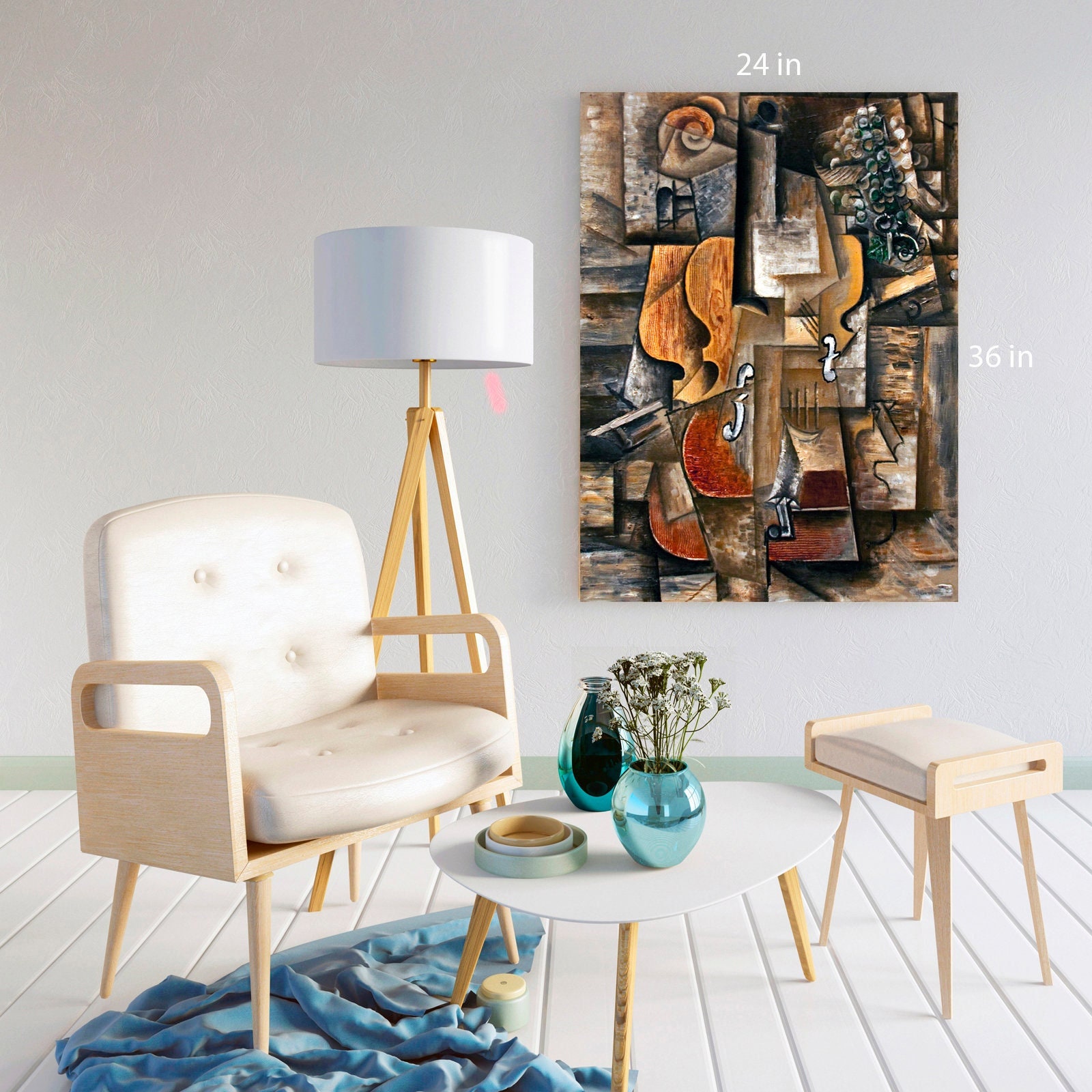 Pablo Picasso Violin and Grapes Canvas Wall Art Picture Print - Etsy