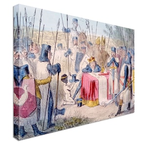 Magna Carta Signing Canvas Wall Art Picture Print