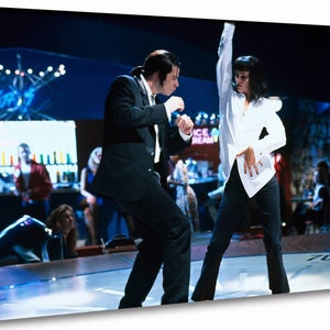 Pulp Fiction Dance  Canvas Wall Art  Print Ready To Hang Stretched Over A Frame